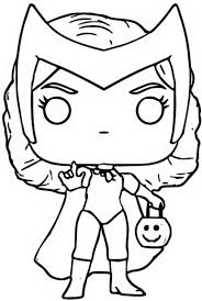 We have you covered for this spookiest of seasons. Coloring Page Wandavision Funko Pop Halloween 7