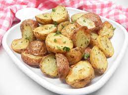 Air Fryer Garlic And Parsley Baby Potatoes Recipe Potatoes Baby Potatoes Baby Potato Recipes