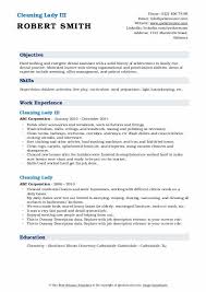 The cv profile (or personal statement as it sometimes called) is a short paragraph which summarises your skills knowledge and experience. Cleaning Lady Resume Samples Qwikresume