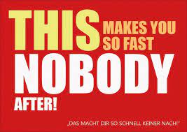 Wow, time goes by so fast, doesn't it? This Makes You So Fast Nobody After Denglisch Echte Postkarten Online Versenden Denglisch Denglisch Spruche Lustige Zitate Und Spruche