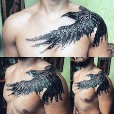 Bird Tattoos For Guys On Chest Top 111 Raven Tattoo Ideas 2020 Inspiration Guide Raven Tattoo Cool Tattoos Tattoo Designs Men