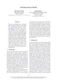 Pdf Detecting Anxiety Through Reddit