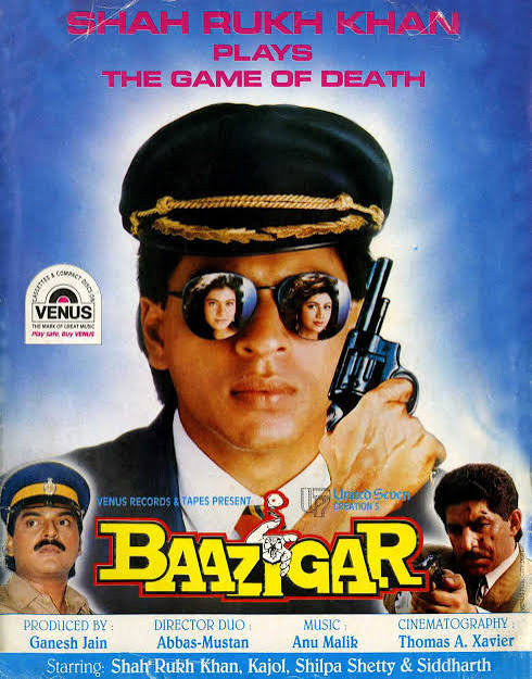 Shah Rukh Khan Baazigar 1993 thriller