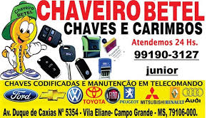 Chaveiro MS 24 horas e Carimbos