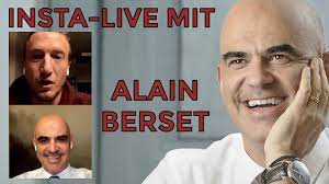 alɛ̃ bɛʁse, born 9 april 1972) is a swiss politician serving as a member of the swiss federal council since 2012. Insta Live Mit Bundersrat Alain Berset Youtube