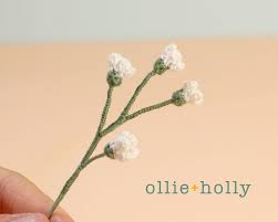 Free Baby S Breath Flower Crochet Pattern Ollie Holly Amigurumi Crochet Patterns Crochet Flowers Free Pattern Crochet Bouquet Crochet Plant