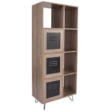 Check spelling or type a new query. 63 H 5 Cube Rustic Storage Organizer Bookcase With Metal Cabinet Doors On Sale Overstock 26981413