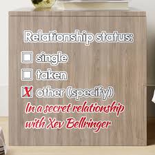 Xev Bellringer - Relationship 2 Sticker by 2Girls1Shirt | Redbubble
