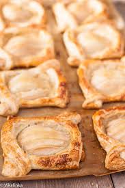 Salted Caramel Pear Tarts Puffpastry Thanksgiving Breakfast Saltedcaramel Sweet Tarts Caramel Pears Pear Recipes