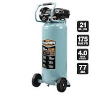 21 Gallon, 175 PSI Oil-Free Vertical Shop/Auto Air Compressor