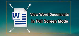 Look for system settings and select it. View Word Documents In Full Screen Mode