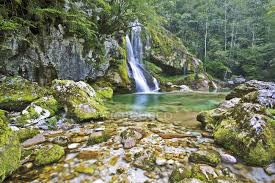 Besides, read a full article about the best photography. Slovenia Natural Landscape With Forest And Boka Waterfall Flowing Steep Stock Photo 172098712