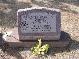 Agnes Frances Miller Gentry (1923-2008)