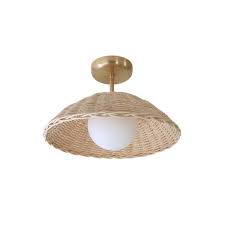 If you're giving your child's room a makeover, consider ceiling lights for kids' rooms instead. Rattan Ceiling Light Woven Pendant Lamp Flush Mount Lighting Etsy Ceiling Lights Flush Mount Lighting Wood Ceiling Lamp