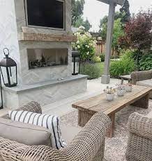 40 Admirable Outdoor Fireplace Designs Ideas To Beautify Your Backyard Trendehouse Outdoor Fireplace Designs Outdoor Living Space Design Outdoor Furniture Ideas Backyards