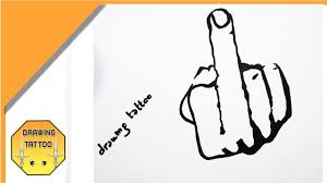 Explore thousands of inspiring classes for creative and curious people. Middle Finger Tattoo Drawing On Paper Youtube
