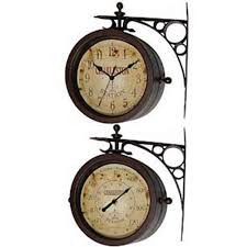 Check spelling or type a new query. Charleston Two Sided Hanging Wall Clock Clockshoppes Com