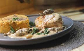 Poulet Aux Morilles Et Puree De Patates Douces Courgettes Recette Puree Patate Douce Poulet Aux Morilles Morilles