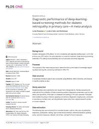 These are customized ring tones and media clips downloaded only for selected authorized cellular phones. Pdf Diagnostic Performance Of Deep Learning Based Screening Methods For Diabetic Retinopathy In Primary Care A Meta Analysis