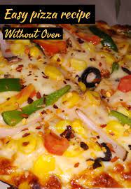 Pizza Recipe Easy Bread Pizza Pizza Without Oven Samta S Kitchen Pizza Recipes Easy Pizza Recipes Recipes