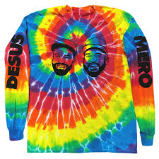 Tie dyeing is a favorite fabric craft for kids and adults of all ages. Desus Mero Line Drawing Tie Dye Adult Long Sleeve T Shirt Showtime