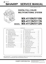 Sharp Mx 4112n 5112n Service Manual And Repair Guide Repair Guide Manual Repair