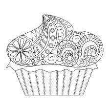 I will note that this image is copyrighted! Flowery Cupcake Cupcakes Adult Coloring Pages