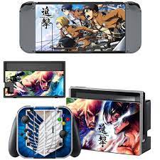 Well you're in luck, because here they come. Anime Attack On Titan Survey Corps Nintendo Switch Console Joy Con Dock Skin Set Vinyl Skin Sticker Decal Wrap Cover Wish