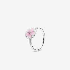 Magnolia Bloom Ring Pale Cerise Enamel Pink Cz Pink Cz Pandora Jewelry Box Pandora Jewelry Charms
