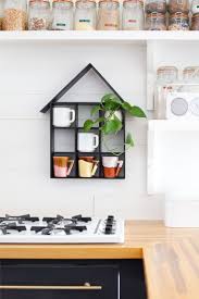 If you are making this holder only for your kitchen pots, it's better to diy with cotton. House Shaped Shelf Diy A Beautiful Mess Diy Kitchen Decor Diy Wall Decor Diy Decor