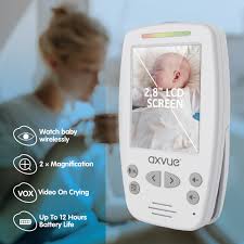 Video Baby Monitor With Two Cameras And Comfort Designed Screen By Axvue Model E662 Walmart Com