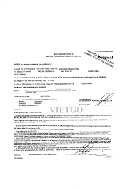 A document giving details and instructions relating to a shipment of goods. Cong Ty ThÆ°Æ¡ng Máº¡i Trung Quá»'c Cáº§n Tim Nha Cung Cáº¥p 300 Táº¥n Bá»™t Ba Sáº¯n