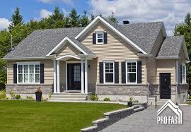 Pro Fab Modular Manufactured Prefabricated Home Builder Saint Laurent Model Prefabricated Houses Home Construction House Exterior