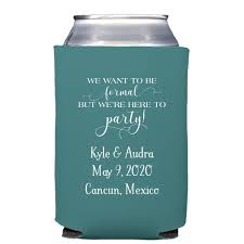Personalized Premium Neoprene Wedding Can Coolers My Wedding Reception Ideas Custom Koozies Wedding Wedding Koozies