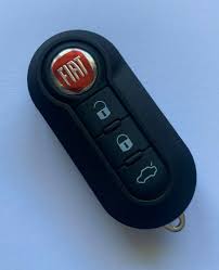 Fiat 500 Delphi Remote 3 Button Car Key *Blade Cut**Genuine PCB*