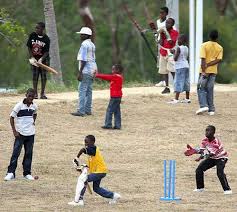 Kids Play Cricket Adjacent To The Stadium Jamaica Xi V Australians Trelawny Stadium Cricket Kids Playing Play N Go