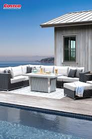 Soho 10 Piece Seating With Fire By Sirio Patio Seating Sets Patio Seating Outdoor Living Patio