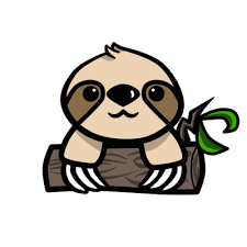 4,345 sloth clip art images on gograph. Cute Chibi Sloth Shefalitayal