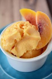 Homemade Peach Frozen Yogurt Recipe Yogurt Recipes Food Processor Recipes Peach Frozen Yogurt