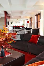 The Red And Gray With Chocolate Brown Living Room Red Living Room Design Inspiration Brown Living Room