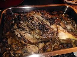 Gigot D Agneau De Noel Au Chataignes Et Champignons Sauvages Recette Recette Gigot Agneau Gigot Agneau Recettes De Cuisine
