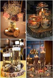 Autumn Themed Weddings Are Meant To Be Warm Cozy Affairs From Col Wedding Centerpieces Mason Jars Rustic Wedding Centerpieces Wedding Decorations Centerpieces