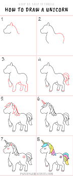 Draw this unicorn by following this drawing lesson. How To Draw A Unicorn Step By Step Tutorial Unicorn Drawing Unicorn Art Drawing Cute Easy Drawings