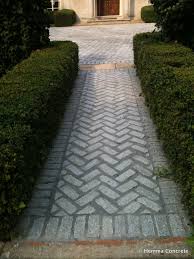 Altro whiterock wall designs are perfect for general circulation areas as well as wet environments such as bathrooms and spas, creating a design focal point. Walk This Way Hemma Installed Paver Sidewalk In A Herringbone Pattern Driveway Design Outdoor Remodel Herringbone Pavers