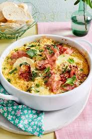 Kohlrabi Schinken Gratin Mit Erbsen Rezept Lecker Rezept Erbsen Rezepte Rezepte Kohlrabi