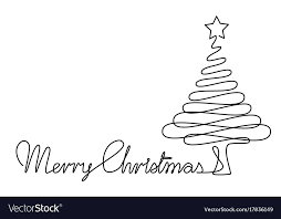 Holiday One Line Drawing With Abstract Christmas Tree Download A Free Preview Or High Quality Adobe Christmas Tree Drawing Tree Line Drawing Christmas Drawing