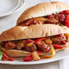 Sausage Peppers And Onions Recipe In 2020 Stuffed Peppers Onion Recipes Food Network Recipes