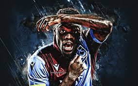 Inspired by expression and communication. Download Wallpapers Caleb Ekuban Trabzonspor Ghanaian Soccer Player Portrait Blue Stone Background Football Turkey Turkish Super Lig For Desktop Free Pictures For Desktop Free
