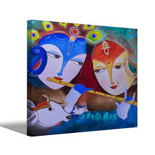 Aart Store Canvas Painting Beautiful Radha Krishna Modern Art Wall Painting For Living Room Bedroom Office Hotels Drawing Room 12x18 Inch Amazon In Home Kitchen Colorful idols of indian god and goddess, on the way to kumbakonam, tamil nadu, india. aart store canvas painting beautiful