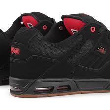 dvs enduro heir shoes black red gum